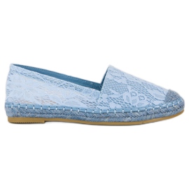 Seastar Blå blonde espadriller