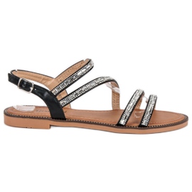 Girlhood Stilfulde sorte sandaler