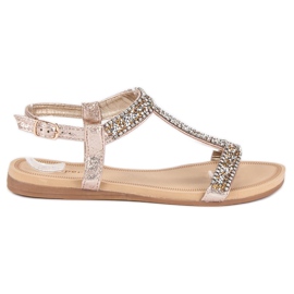 Super Me Elegante sandaler med spænde gul