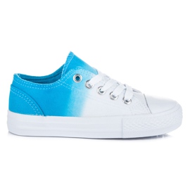 Kylie Børns sneakers ombre hvid blå
