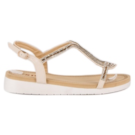 SDS Komfortable flade sandaler brun
