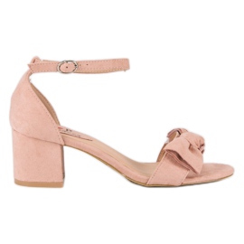Top Shoes Pink højhælede sandaler lyserød
