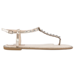 Via Giulia  Beige flade sandaler
