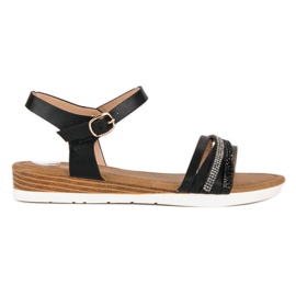 Primavera Afslappede flade sandaler sort
