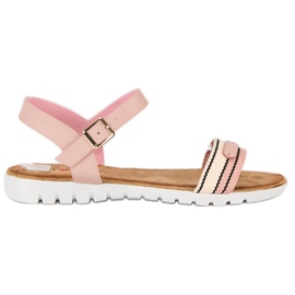 Top Shoes Casual damesandaler lyserød
