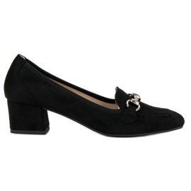VINCEZA Pumps i sort ruskind
