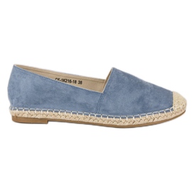 Best Shoes Blå ruskind espadriller