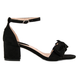 Top Shoes Sorte højhælede sandaler