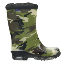 Camo galocher med sølvioner Ren But sort brun grøn