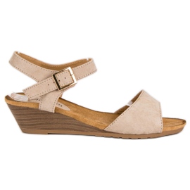Abloom Beige kile sandaler