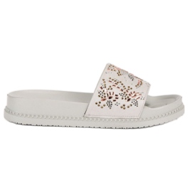Kvindelige flip-flops grå