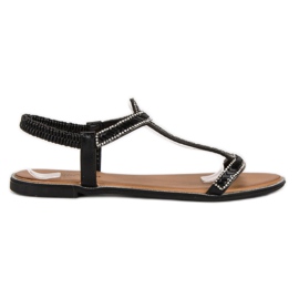 Abloom Sorte flade sandaler
