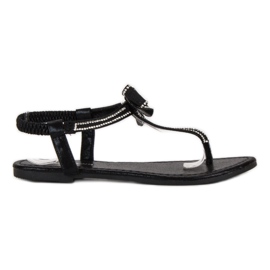 Abloom Flip-flops med elastik sort