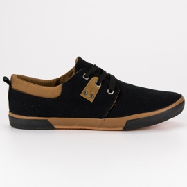 Sort bundet sneakers brun