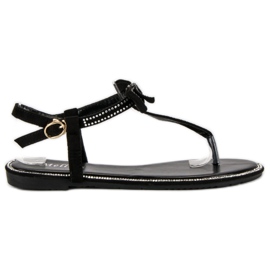 Melisa Flip-flops sandaler med sløjfe sort