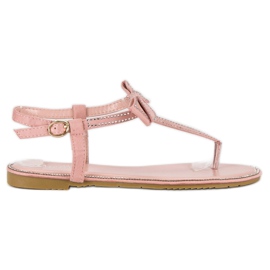 Melisa Flip-flops sandaler med sløjfe lyserød