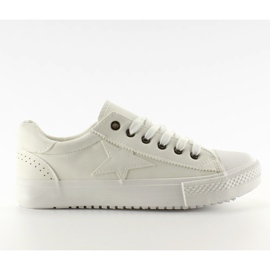 Sneakers med stjerne BL71p White Ecure hvid