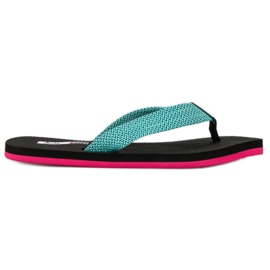 American Club Amerikanske flip flops sort grøn