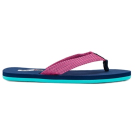 American Club Amerikanske flip flops blå lyserød