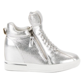 Sølv sneakers grå