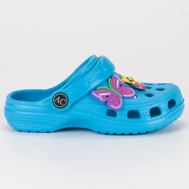 American Club Amerikanske gummi flip flops blå