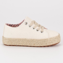 Kylie Børns sneakers Espadrilles hvid