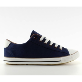 Dame sneakers fuld ansigt finish BL63 marine blå