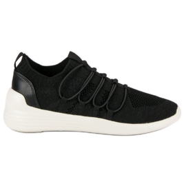 Kylie Tekstil Slip-On Sportssko sort