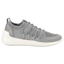 Kylie Tekstil Slip-On Sportssko grå