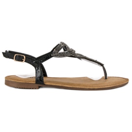 Comer Elegante flade sandaler sort