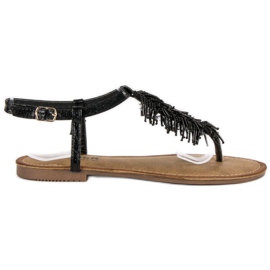 Comer Dekorative sandaler flip-flops sort
