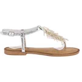 Comer Dekorative sandaler flip-flops grå