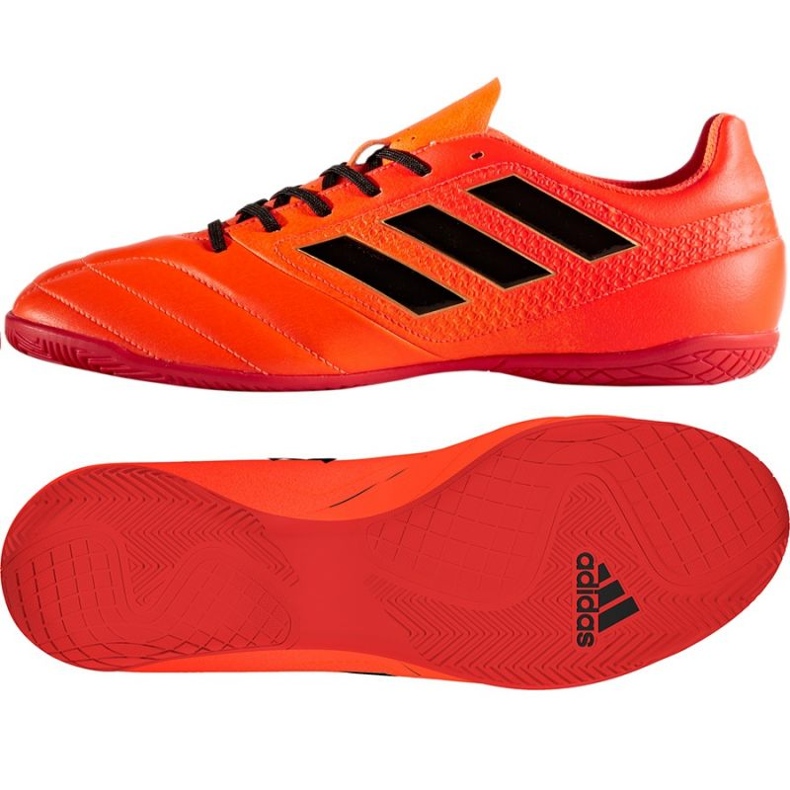 Indendørssko adidas Ace 17.4 In M S77101 flerfarvet appelsiner og røde