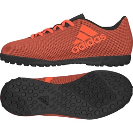 Adidas X 17.4 Tf Jr S82422 fodboldstøvler flerfarvet orange