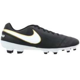 Nike Tiempo Genio Ii Læder Fg M 819213-010 fodboldsko sort sort