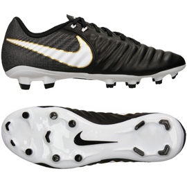 Nike Tiempo Ligera Iv Fg M 897744-002 fodboldstøvler sort sort