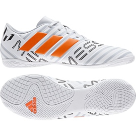 Indendørssko adidas Nemeziz Messi 17.4 hvid