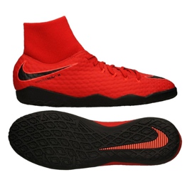 Indendørssko Nike HypervenomX Phelon Iii Df Ic M 917768-616 rød rød
