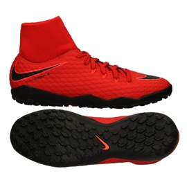 Nike Hypervenomx Phelon Iii Df Tf M 917769-616 fodboldstøvler rød rød