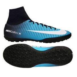 Nike MercurialX Victory VI DF TF M 903614-404 fodboldstøvler blå
