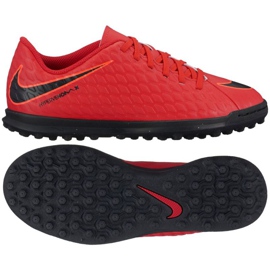 Nike HypervenomX Phade III TF Jr 852585-616 fodboldstøvler rød