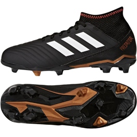 Adidas Predator 18.3 FG Jr CP9010 fodboldstøvler sort