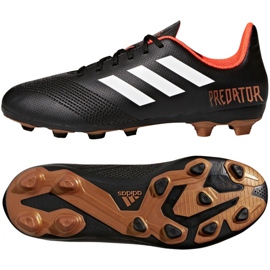 Adidas Predator 18.4 FxG Jr CP9243 fodboldstøvler sort sort