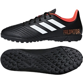 Adidas Predator Tango 18.4 Tf CP9272 fodboldstøvler sort sort