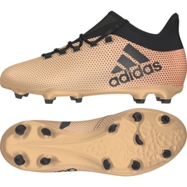 Adidas X 17.1 Fg Jr CP8977 fodboldstøvler gylden