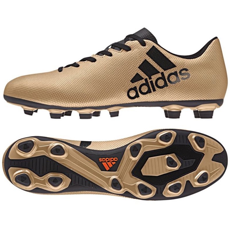 Adidas X 17.4 FxG M CP9195 fodboldstøvler gylden