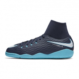 Indendørs sko Nike HypervenomX Phelon Iii Df Ic Jr 917774-414 flerfarvet blå
