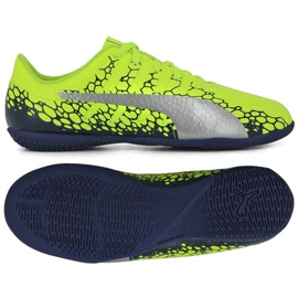 Puma Evo Power Vigor 4 Graph It Jr 104467 02 fodboldsko gul flerfarvet
