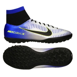 Nike MercurialX Victory Vi Neymar Df Tf M 921514-407 fodboldstøvler grøn, blå, grå / sølv blå