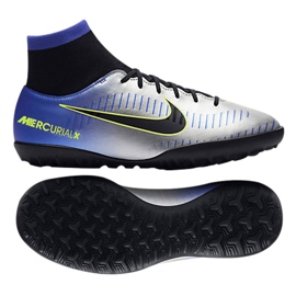 Nike MercurialX Jr Victory Vi Neymar Df Tf 921492-407 sko flerfarvet grå
